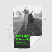 40モダンth 50誕生日父の日ゴルフパパ ゴルフタオル (インサイチュ)