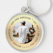 40モダンth 50誕生日60th誕生日名写真 キーホルダー (正面)