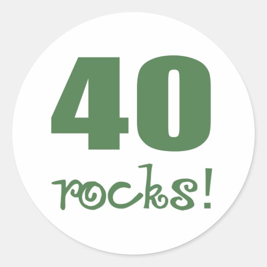 40ロック! ラウンドシール (正面)