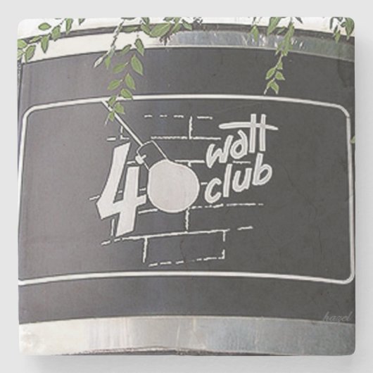 40ワット・アテネ、アテネ・ジョージア、40ワット ストーンコースター (正面)