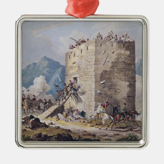 40人のギリシャの反逆者の抵抗 メタルオーナメント (正面)