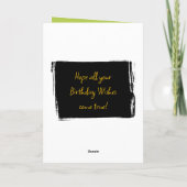 40今日は彼の緑の黄色の誕生日の写真を追加 カード (裏面)