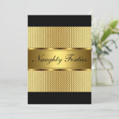 40代いけな金ゴールド誕生日パーティー2 招待状 (スタンド正面)