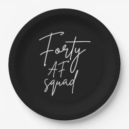 40代だぜSquad I - お誕生日おめでとう マッチングギフト ペーパープレート