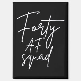 40代だぜSquad I - お誕生日おめでとう マッチングギフト マグネット