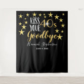 40代とのキスを写真で永遠に バーチャルパーティーの小道具 タペストリー (正面)