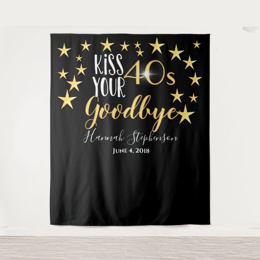 40代にさよなら フォトプロップ 仮想パーティ タペストリー (正面)