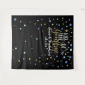 40代に別れを告げる 50歳の誕生日パーティーの写真 タペストリー (正面(横))