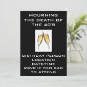 40代の招待の死を悼む 招待状 (スタンド正面)