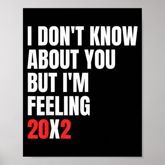 40代の誕生日おめでとう 20x2 ポスター (正面)