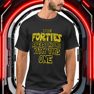 40代は1980年代おもしろいのレトロ40位だ Tシャツ