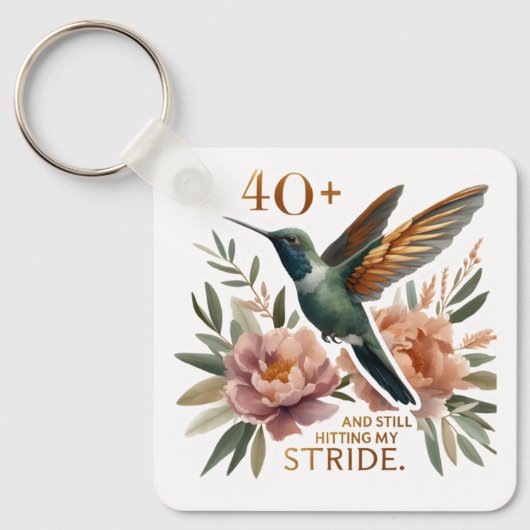 40以上でKeychainを打つ キーホルダー (正面)