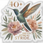 40以上の私のストライドのステッカーをヒット シール (正面)