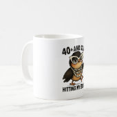 40以上、まだ私の歩幅ハミングバードマグを打つ コーヒーマグカップ (正面左)