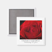 40伝統的周年結婚記念 マグネット (正面/裏面)