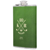 40位モダン50位60位誕生日ゴルフモノグラムゴルフ フラスク (左)