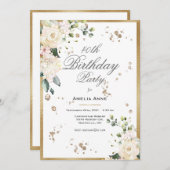 40位四百四十番目誕生日フローラ女 招待状 (正面/裏面)