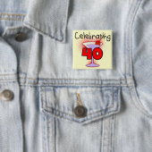 40個のTシャツおよびギフトを祝うこと 缶バッジ (インサイチュ)