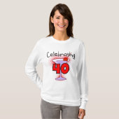 40個のTシャツおよびギフトを祝うこと Tシャツ (正面フル)