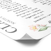 40名までのクラス懇親会のメモリ ポスター (角)