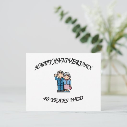 40周年おめでとう40コピー カード (スタンド正面)