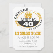 40周年おめでとう 招待状 (正面)
