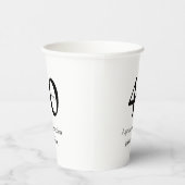 40周年お誕生日おめでとうシンプル名入れ 紙コップ (右)