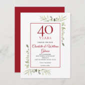 40周年の緑結婚園を変更 案内ポストカード (正面/裏面)