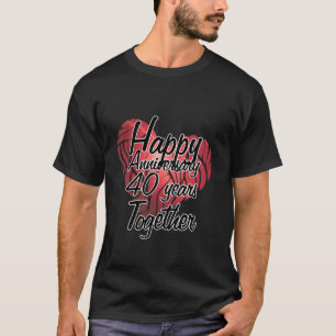 40周年を迎えるおめでとう Tシャツ