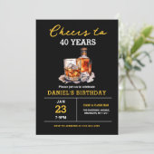 40周年ウイスキーボルボン誕生日パーティー 招待状 (スタンド正面)