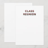 40周年クラス会 招待状 (正面/裏面)