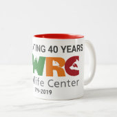 40周年コーヒーマグ ツートーンマグカップ (正面右)