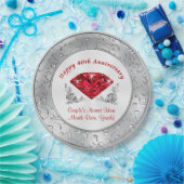 40周年パーソナライズされた紙プレート ペーパープレート (パーティー)