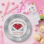 40周年パーソナライズされた紙プレート ペーパープレート (パーティー)