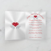 40周年パーソナライズされた記念カ結婚ード3サイズ カード (内部)