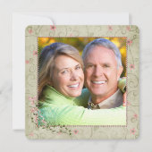 40周年パーティーの写真付き 招待状 (正面)