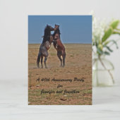 40周年パーティーダンスホースパーソナライズ 招待状 (スタンド正面)