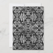 40周年パーティー - ブルーシルバー 招待状 (裏面)