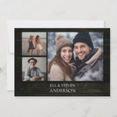 40周年パーティー ラスティック ウッド ライト セーブザデート (裏面)