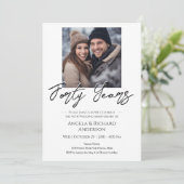 40周年ミニマル写真 招待状 (スタンド正面)