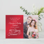 40周年ルビーのハート YEARS INTO FOREVER 招待状 (スタンド正面)