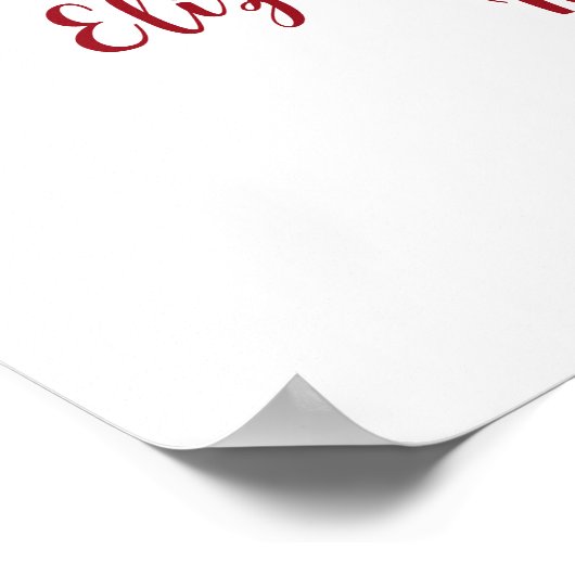 40周年ルビーウェルカムフラワーリース看板 ポスター (角)