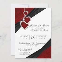 40周年ルビーデザイン 招待状