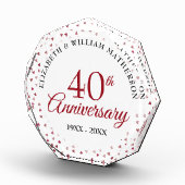 40周年ルビーハートの紙吹雪 フォトブロック (右)