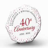 40周年ルビーハートの紙吹雪 フォトブロック (左)
