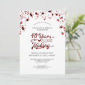 40周年ルビーレッドスターズ 40 YEARS 招待状 (スタンド正面)