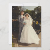 40周年ルビー婚記念グリーン写真 招待状 (裏面)