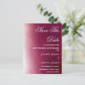 40周年ルビー結婚記念日の写真付きSave the Date ポストカード (スタンド正面)