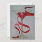 40周年ルビー結婚記念日の招待状 招待状 (裏面)