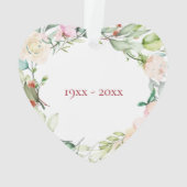 40周年ルビー結婚記念日ローズガーランド オーナメント (裏面)